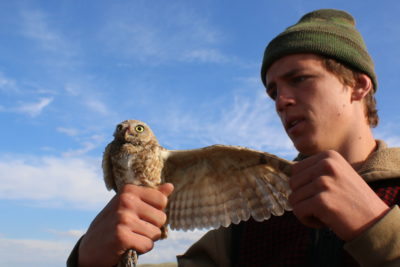 Max holding bird