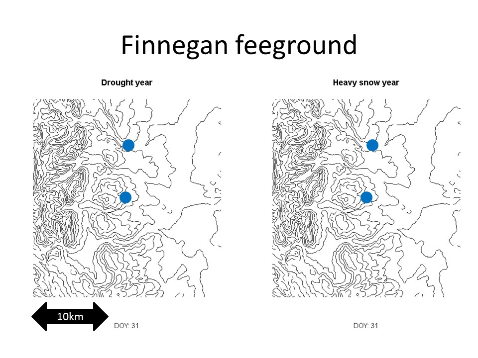 Map of Finnegan feedground in Wyoming